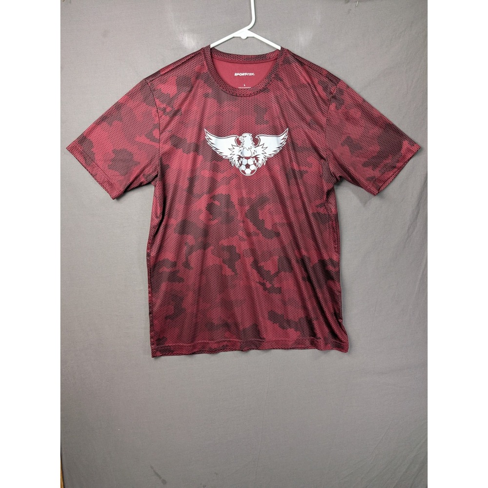 Sport-Tek Mens Digicamo Soccer Jersey Maroon Agredano 9 Large